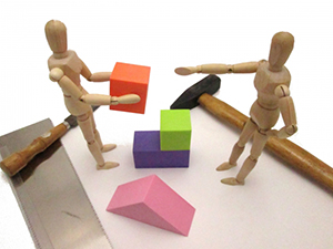 工事に着工するイメージ