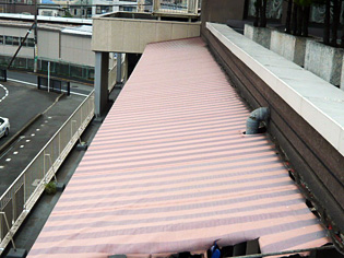 テント張替工事　BEFORE